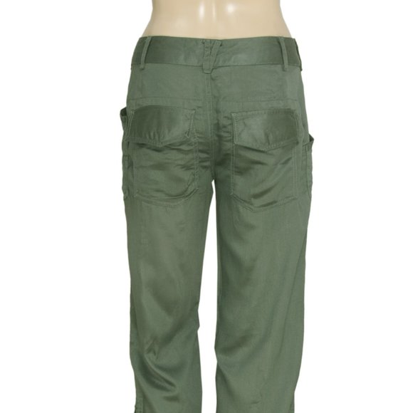 Free People Olive Straight Leg Pants - Picture 8 of 8